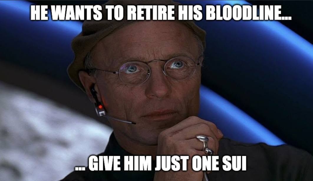 He wants to retire his bloodline, give him just one Sui
