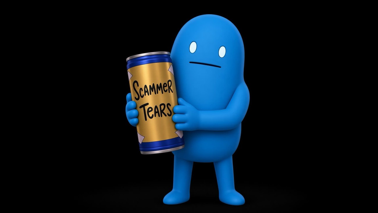 Scammer tears